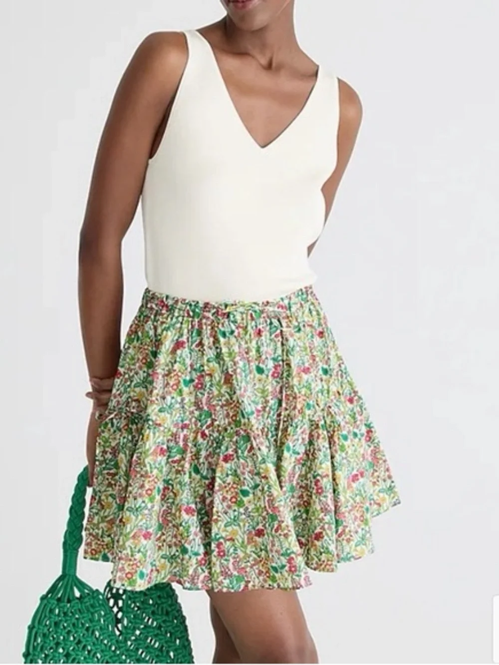 J. Crew Floral Liberty London Tiered Mini Skirt